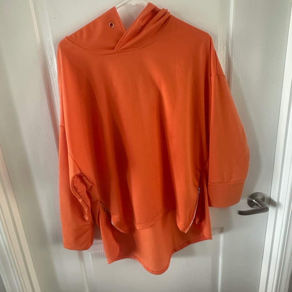 Orange Oversized Hoodie